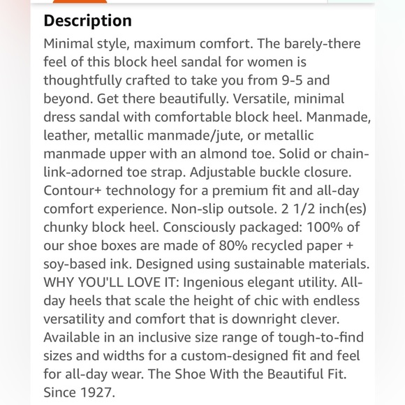 Naturalizer Women’s Bristol Chunky Heeled Sandals - Picture 3 of 8